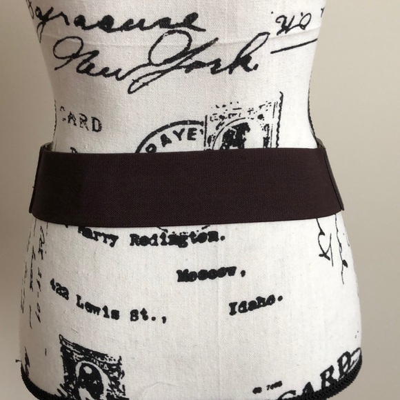 NWT INC Brown Stretch Waist Belt - Picture 4 of 7